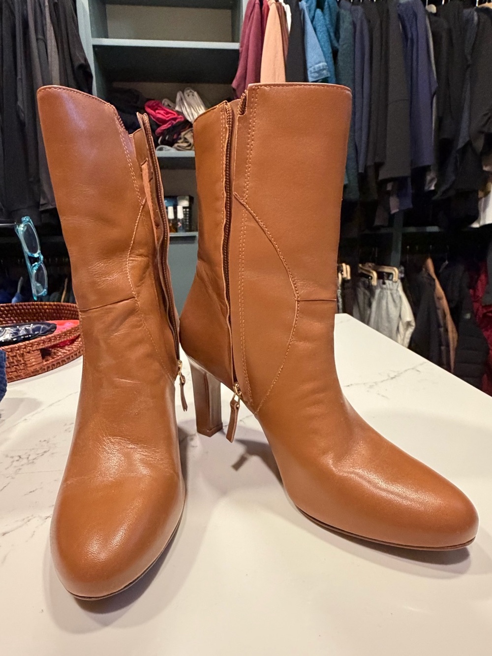 Naturalizer Harlene Tan Half Boot 9.5